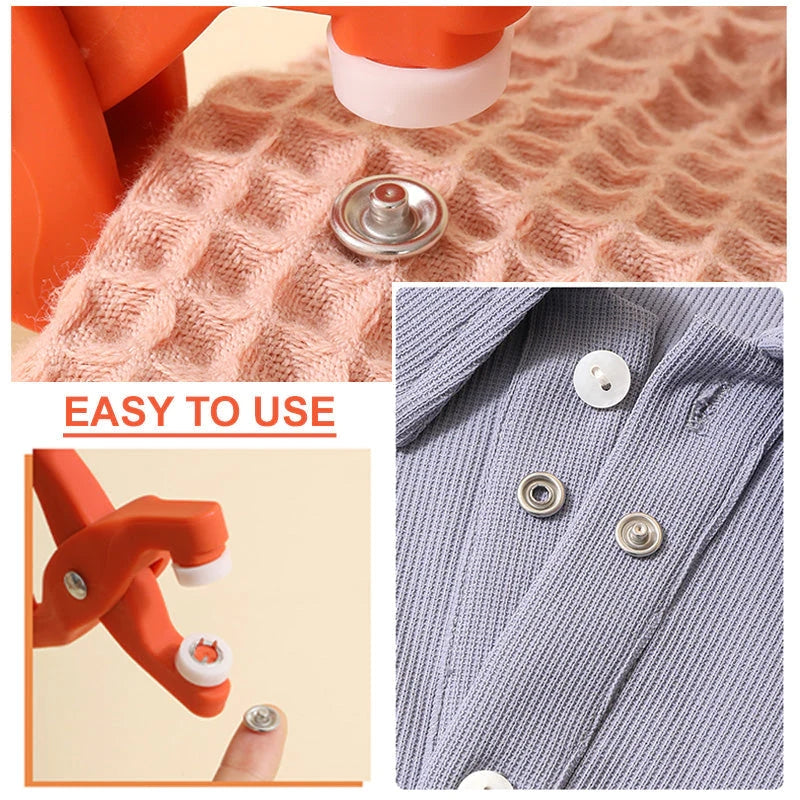 Imported Metal Snap Button Set with Hand Pressure Plier Button Press