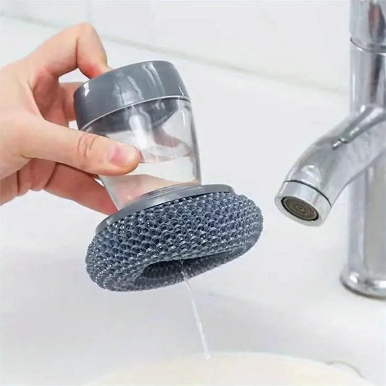 Kitchen Cleaning Dish Brush & scrubber with Soap Dispenser