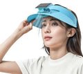 Outdoor visor Hat with Solar Fan Solar powered with USB Charging
