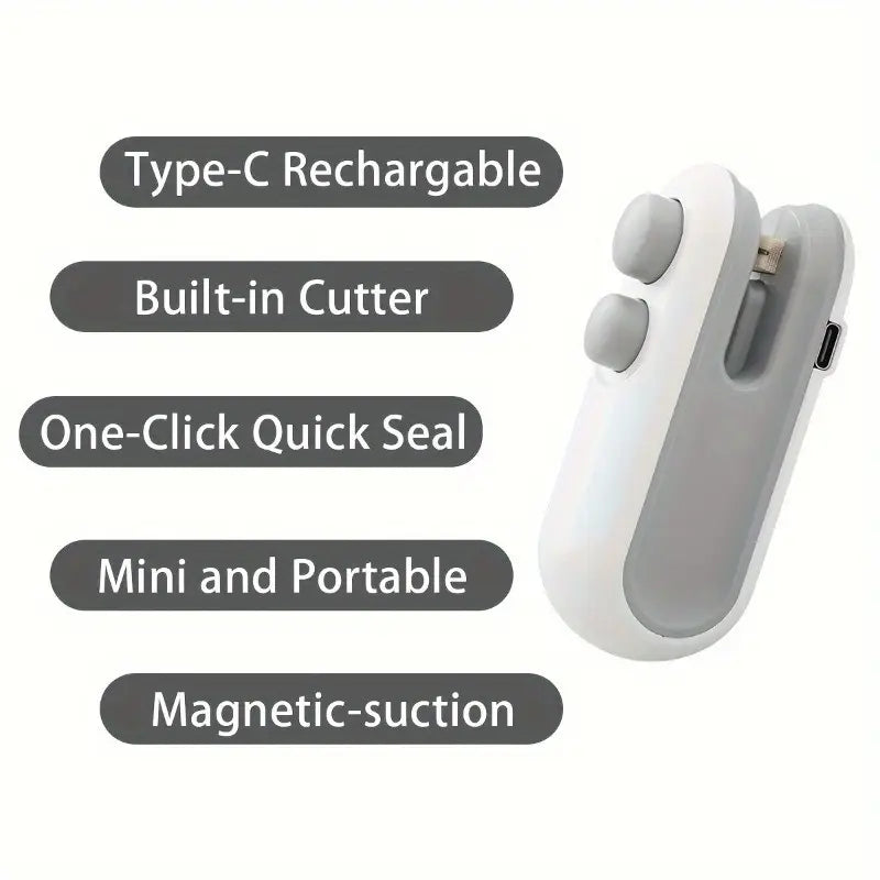 Rechargeable 2 in 1 Portable Mini Food Bag
