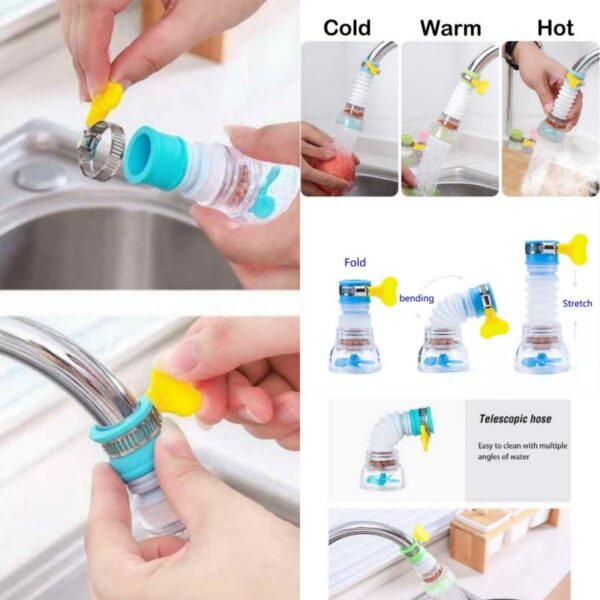 360 Adjustable Flexible Kitchen Faucet Tap Water Filter