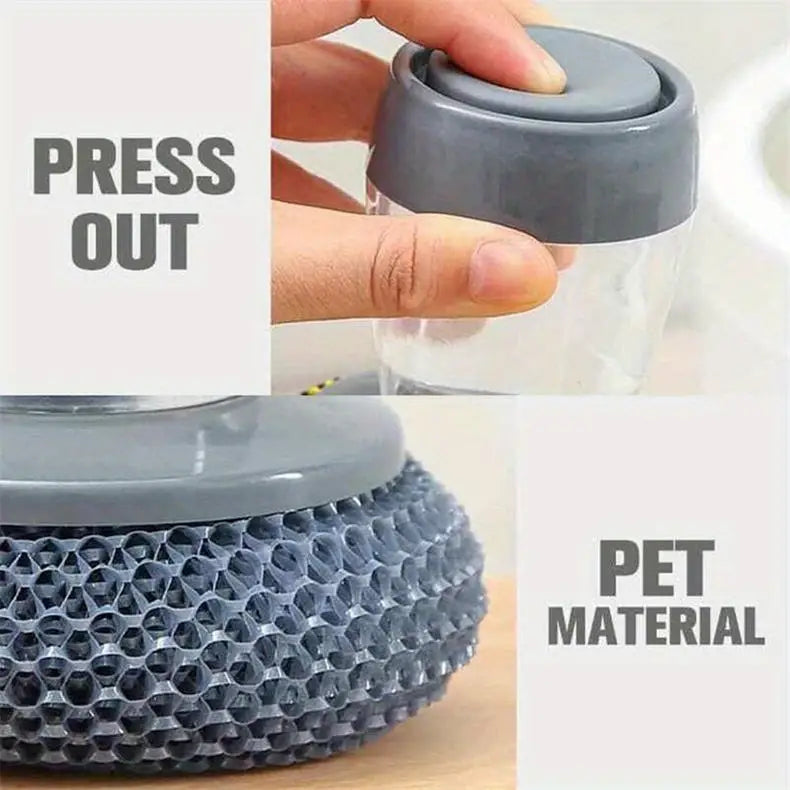 Kitchen Cleaning Dish Brush & scrubber with Soap Dispenser