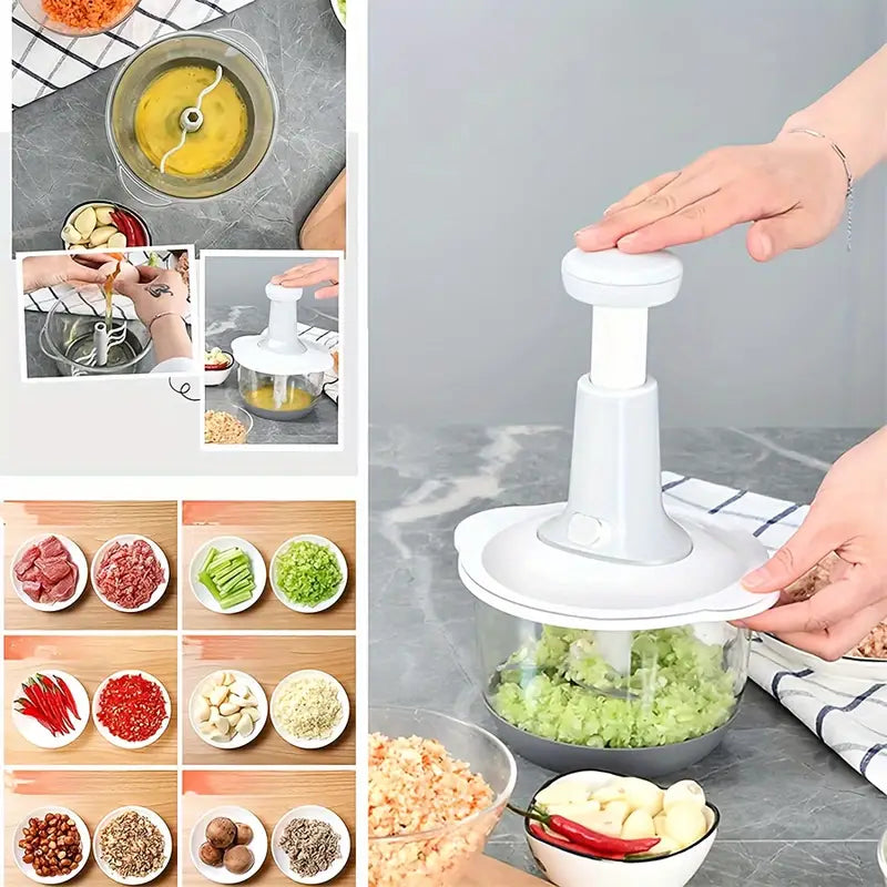Manual Hand Push Multifunctional Chopper Mixer Cutter and Grinder
