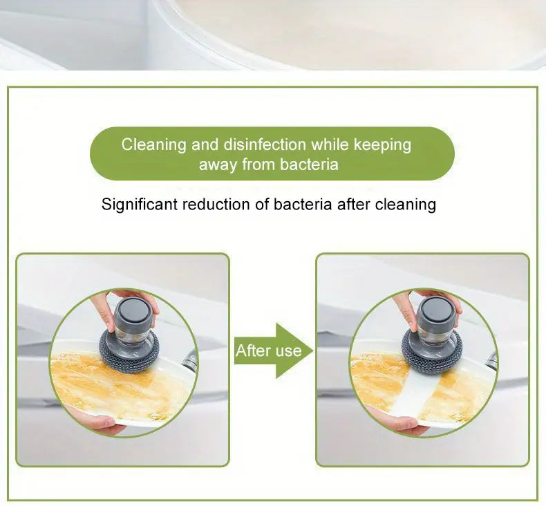 Kitchen Cleaning Dish Brush & scrubber with Soap Dispenser