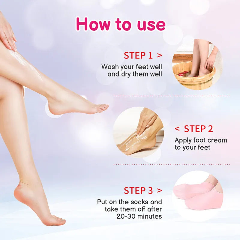 Silicone Moisturizing Socks