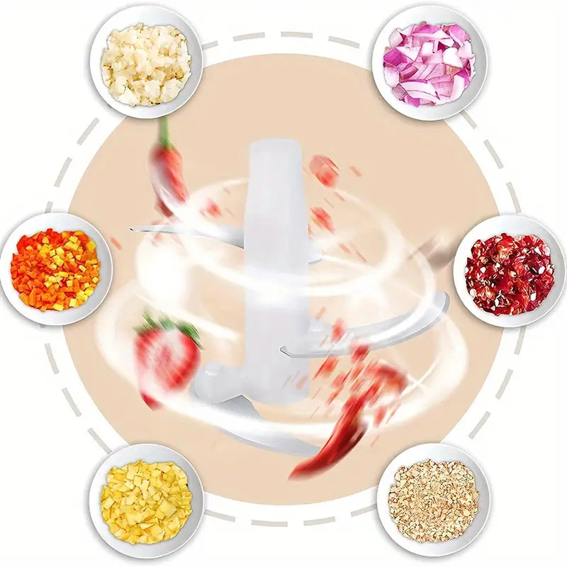 Manual Hand Push Multifunctional Chopper Mixer Cutter and Grinder