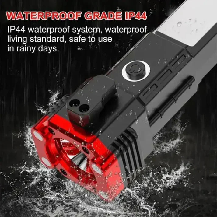 High Power LED Torch Light – Rechargeable Tactical Flashlight with Power Bank